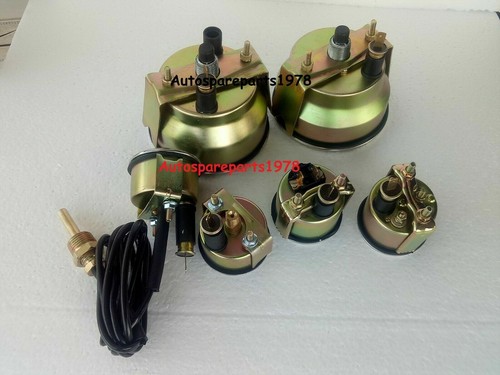 Smiths-52mm-Kit- Temp Oil Fuel VoltGauge+ 0-180KMH Speedo + 0-80 RPM Replica BC - Bild 3 von 3