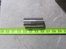 304 Stainless Steel Hose Barb Fitting 1-1/2" x 1-1/2" Coupling Union Splicer