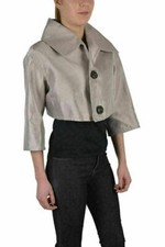 Womens Ds Quared2 Silk Blazer Beige Color Size It40 Uk S New