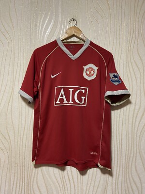 りょーNike Manchester United 2008 MANCHESTER UNITED 2006 2008 HOME FOOTBALL SHIRT SOCCER JERSEY NIKE