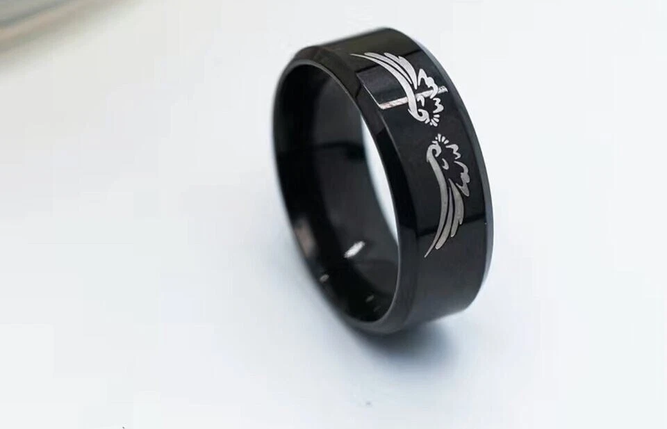 Black Angel Wing Ring for sale | eBay