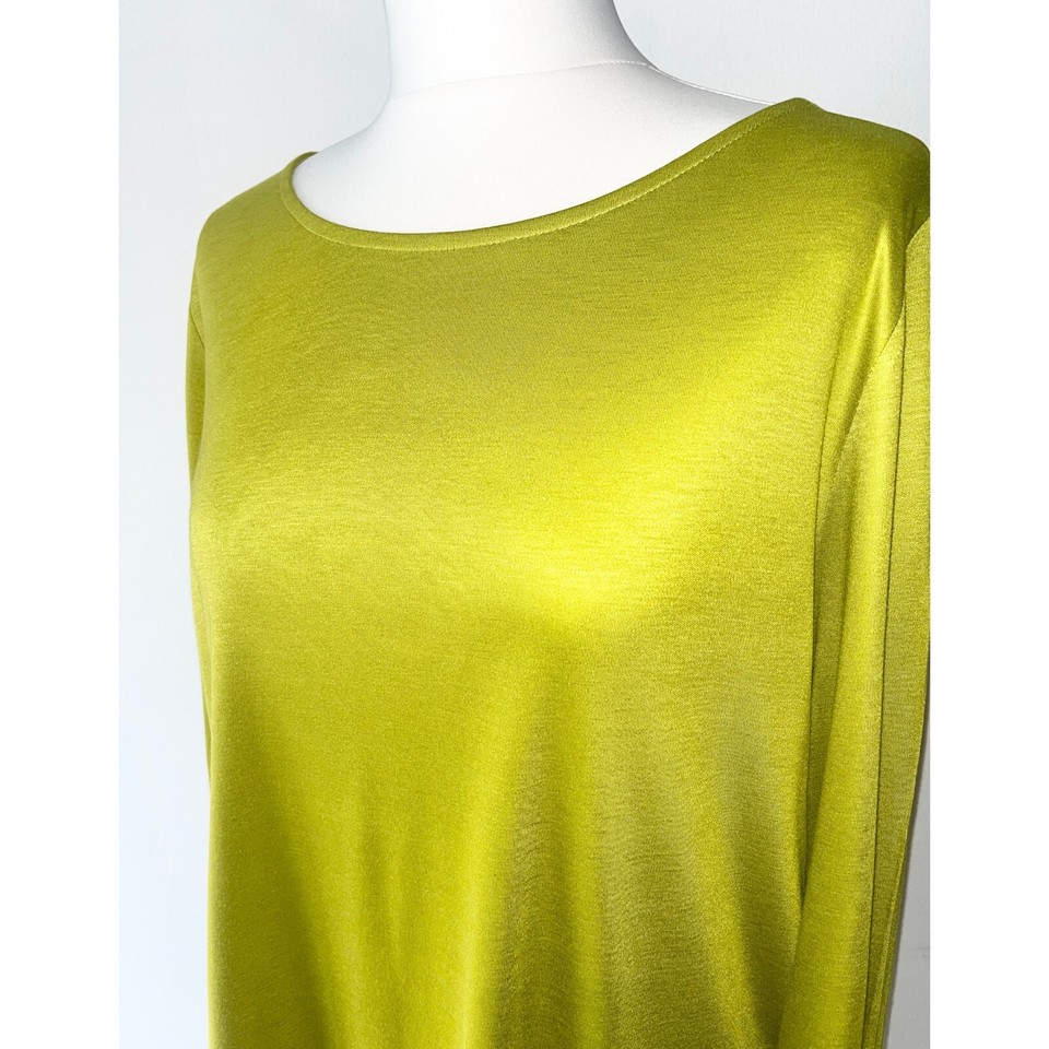 BNWOT KETTLEWELL Size LL (16) Silky Soft Green Long Sleeve Boat Neck