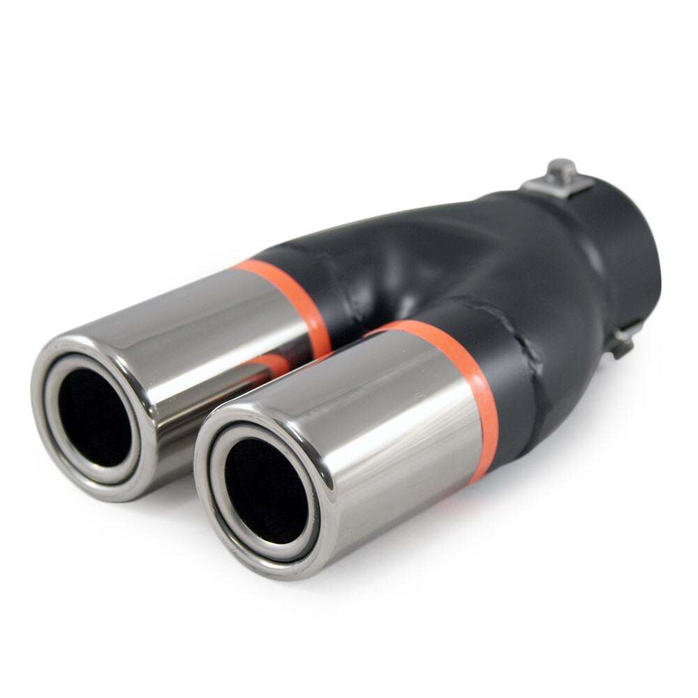 Twin Dual Exhaust Tip Trim Pipe Tail For BMW E21 E30 E36 E46 E90 E87 ...