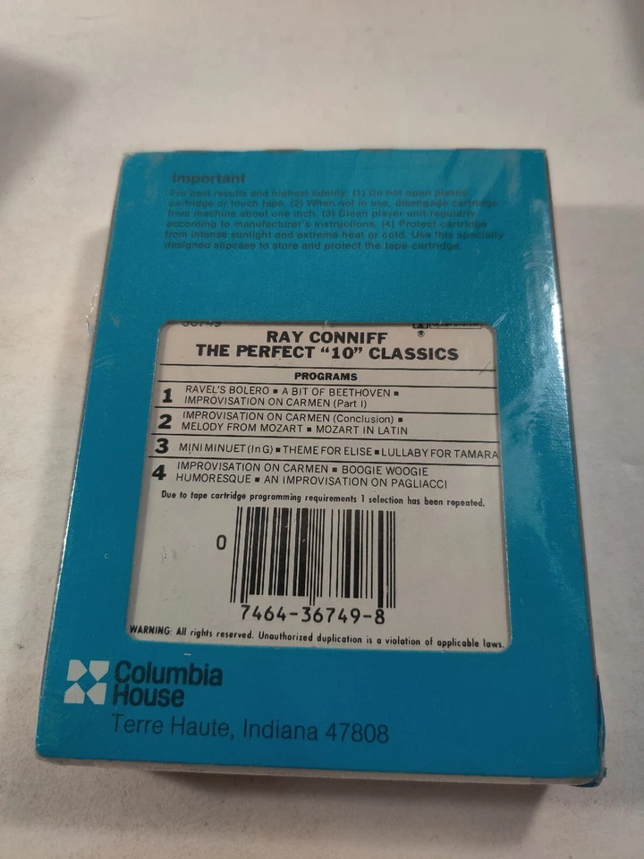 New Sealed 8 Track Cassette ~ Ray Conniff ~ The perfect 10 classics NOS - Image 3 of 4