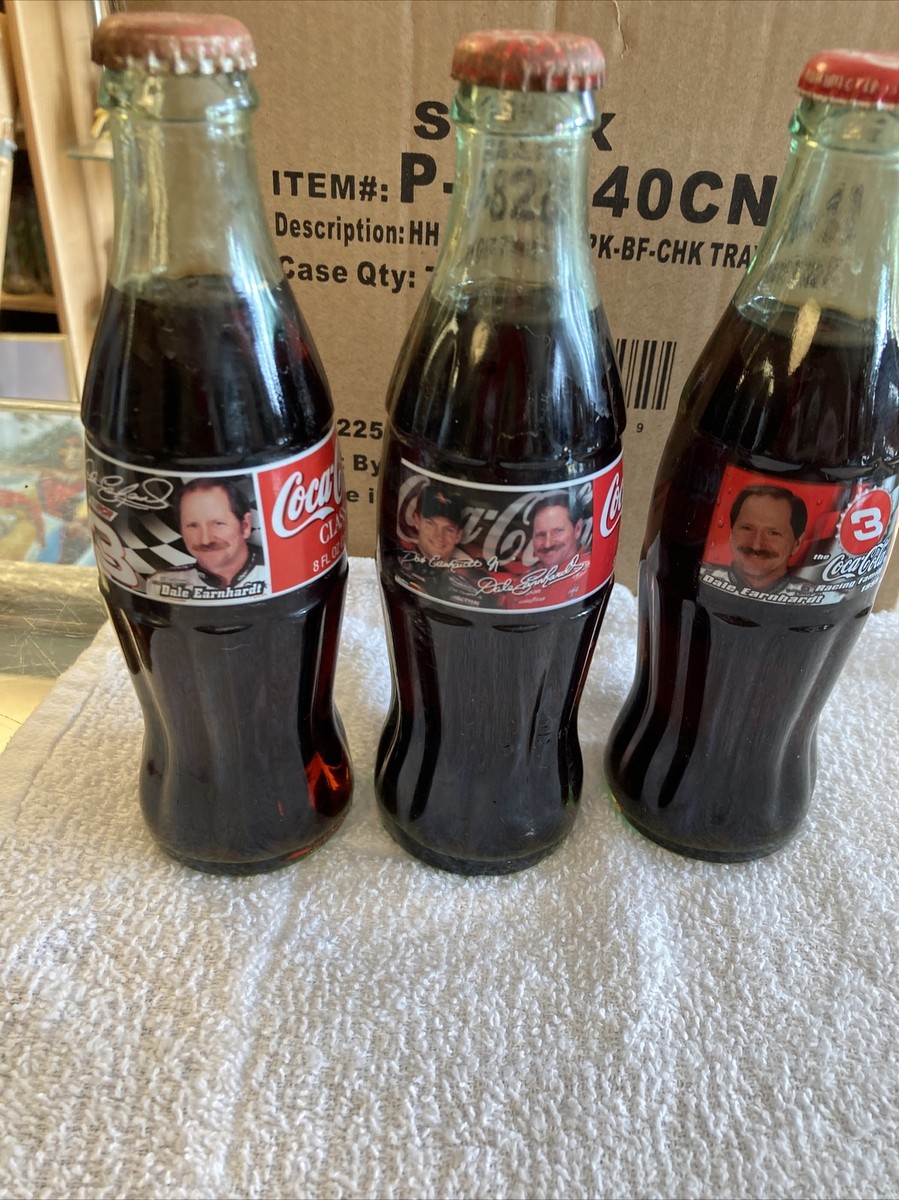 Dale Earnhardt And Jr . Coca Cola Bottle 1997, 1998 1999 NASCAR #3