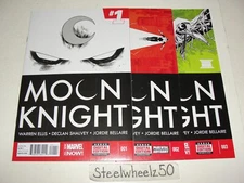 Moon Knight #1 2 & 3 Comic Lot Marvel 2014 1st Print 1st App Mr Knight Ellis HTF