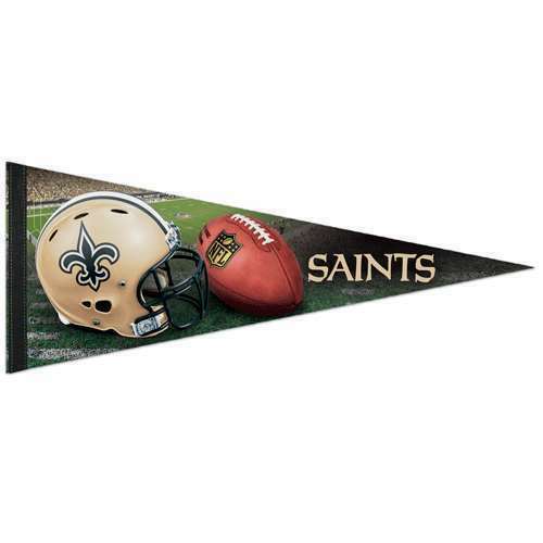 New Orleans Saints Helmet Premium Roll & Go Felt Pennant by Wincraft - Picture 1 of 1