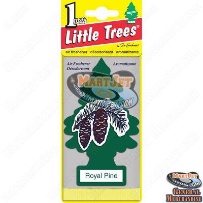 10 Pc Little Trees Royal Pine Scent Car Mirror Hanging Air Freshener Home Office