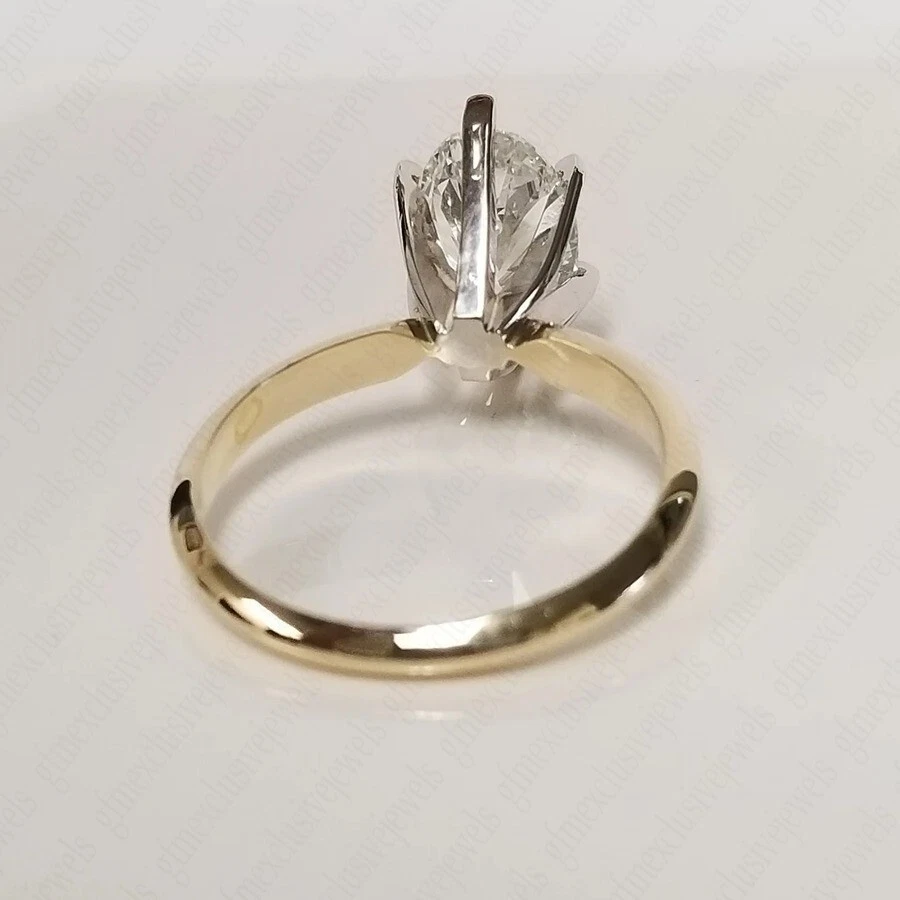 3.25Ct IGI E VS1 OVAL CUT LAB GROWN DIAMOND ENGAGEMENT RING IN 14K TWO-TONE GOLD - Image 4 of 4