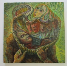 WOOSTER SIGNED PAINTING ABSTRACT SURREALISM CUBIST CUBISM EXPRESSIONISM MODERN