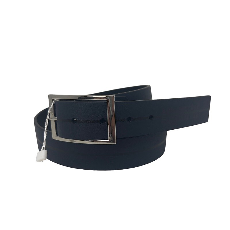 【KIMMATIN】SQUARE BUCKLE LEATHER BELT ●送料・関税込● Bikkembergs BKCU00447M Men's Blue Leather Belt With Metal