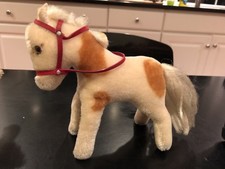 Vintage Steiff standing Horse With Red Bridle