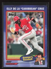 2024 Topps x Berman Boomers Baseball #18 Elly De La Cruz Nickname Nameplate RC
