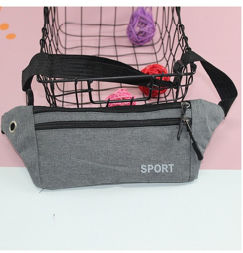 Large Canvas Holiday Waist Money Belts Travel Bum Bags Wallet With Three Pockets - Picture 2 of 14