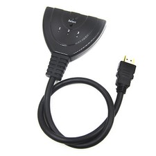 3 IN 1 OUT 1080P Hub V1.4B HDMI Switch Switcher Splitter Cable For PS3 HDTV XBOX