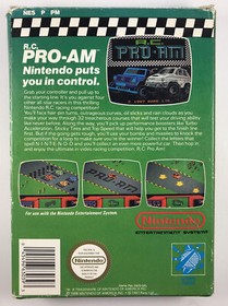 R.C. Carro Caja Original PRO-AM 1988 NINTENDO NES Aut&eacute;ntico Probado Funciona