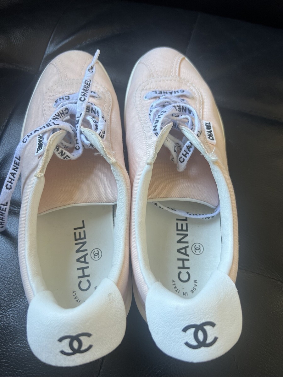 【ヒールにパール♡】CHANEL CCロゴフラット Size 9 - CHANEL CC Logo Black/Blue for sale online | eBay