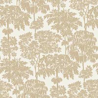 Vliestapete Dschungel Palmen BäUme Floral Weiß Gold Metallic A63401 (3,67€/1Qm)