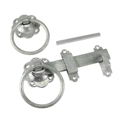 Timco 6'' Ring Torriegel verzinkt - schlichtes Design Outdoor Garten & Zaunriegel