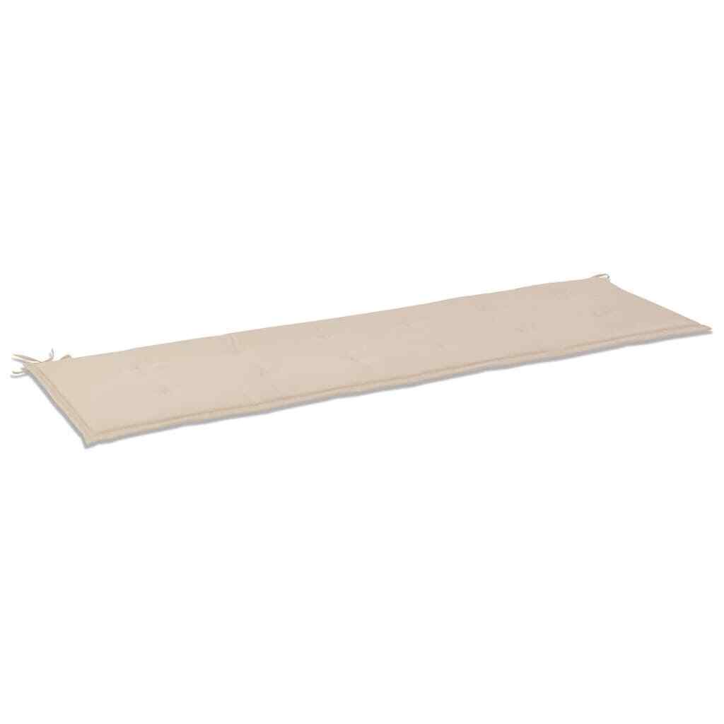 AX Cuscino Crema Per Panche Seduta Corde 180x50x3cm Giardino Sottovuoto 0K 43200