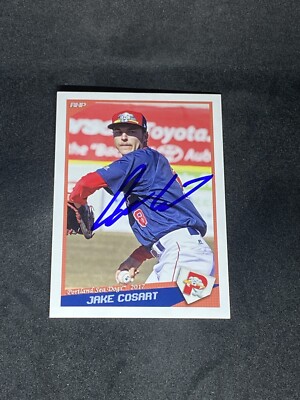 Jake Cosart 2017 Grandstand Portland Sea Dogs Auto Autographed Signed MILB Card