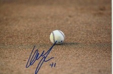 Gio Giovanny Urshela NY Yankees Indians signed 4x6 photo autograph not JSA PSA