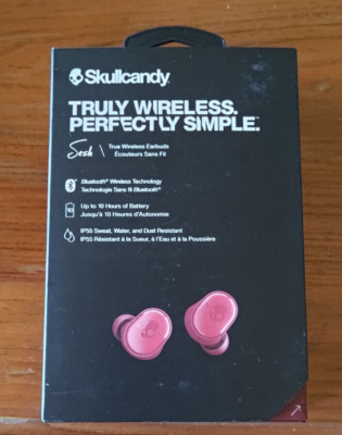 Skullcandy Sesh Evo True Wireless Earbuds Bluetooth in-Ear Headphone RED /Used