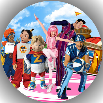 Tortenaufleger Geburtstag Party Tortenbild Fondant - Oblate Lazy Town P2