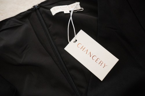 Chancery Formal Dress Size 8 Vallery Black Midi Evening Wedding Party Cocktail - Picture 13 of 17