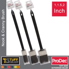 ProDec Nook Cranny Paint Brush Angled Radiator Long Plastic Handle Dog Leg