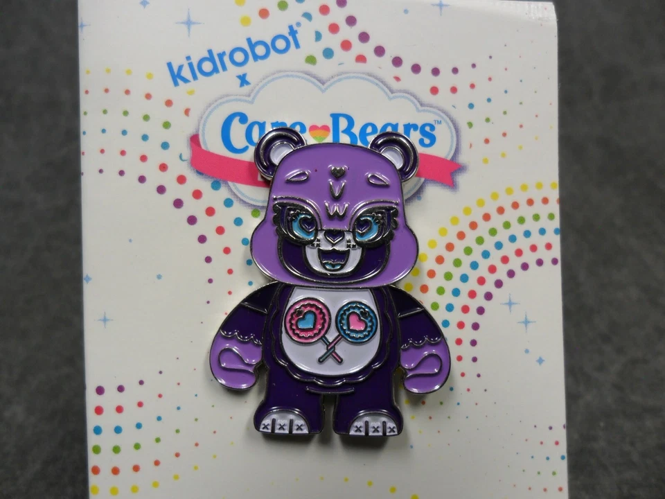 Kidrobot Care Bears NEW * Share Bear * Enamel Pin Blind Box 2/20 Metal - Image 2 of 4