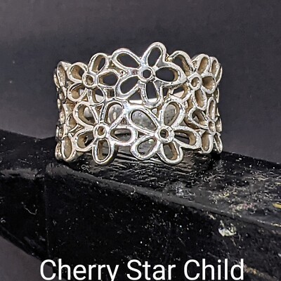 Jewellers Wallace Bishop Sydney Sterling 925 Silver Wide Interlace