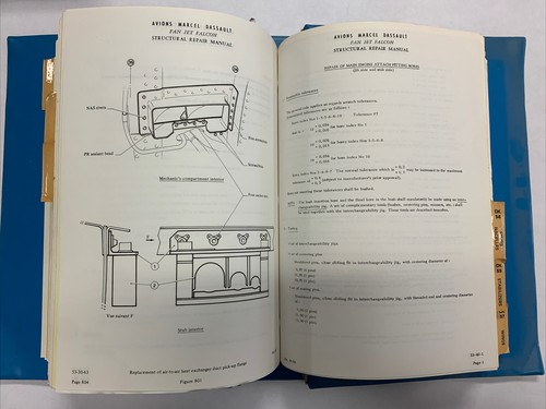 Dassault Fan Jet Falcon Structural Repair Manual (Partial: Ch. 51- 57) - Picture 10 of 12