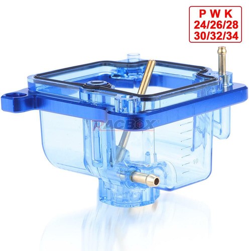 New Upgrade Transparent Carburetor Bottom Float Bowl For PWK 24 26 28 30 32 34 - Picture 7 of 12