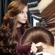 80PCS 200G THICK Tape In Hair Real Remy Human Hair Extensions Skin Weft/Balayage