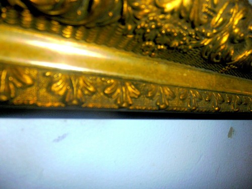 LARGE ANTIQUE ORNATE GOLD GILT GESSO VICTORIAN PICTURE FRAME 25 1/2"x 13" - Picture 4 of 11