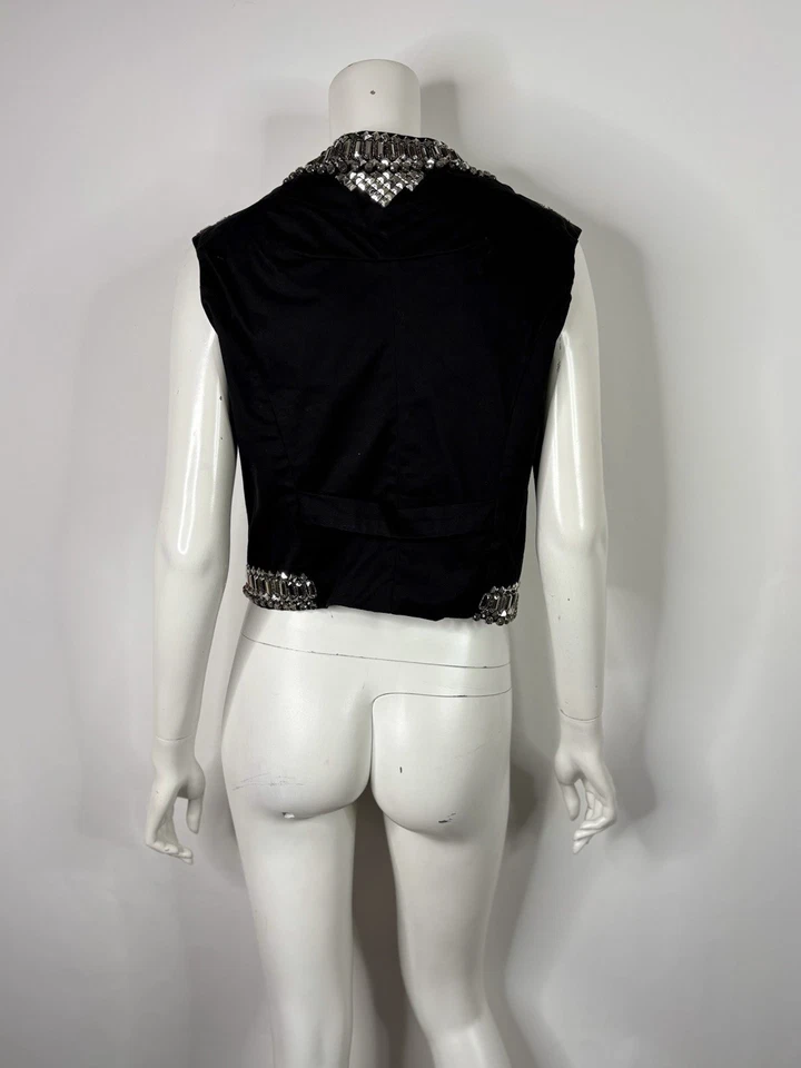 Chaleco de Colección Givenchy Negro Tachonado FR40 Foto 3 de 4
