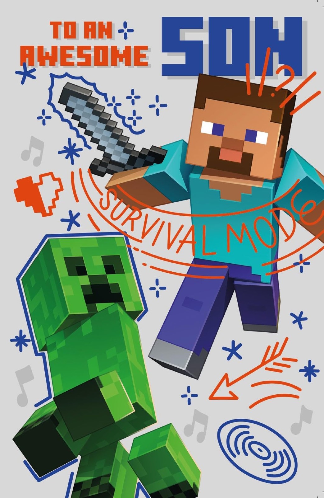 Minecraft Son Birthday Card for our 148mm x 210mm, Mixed - Image 2