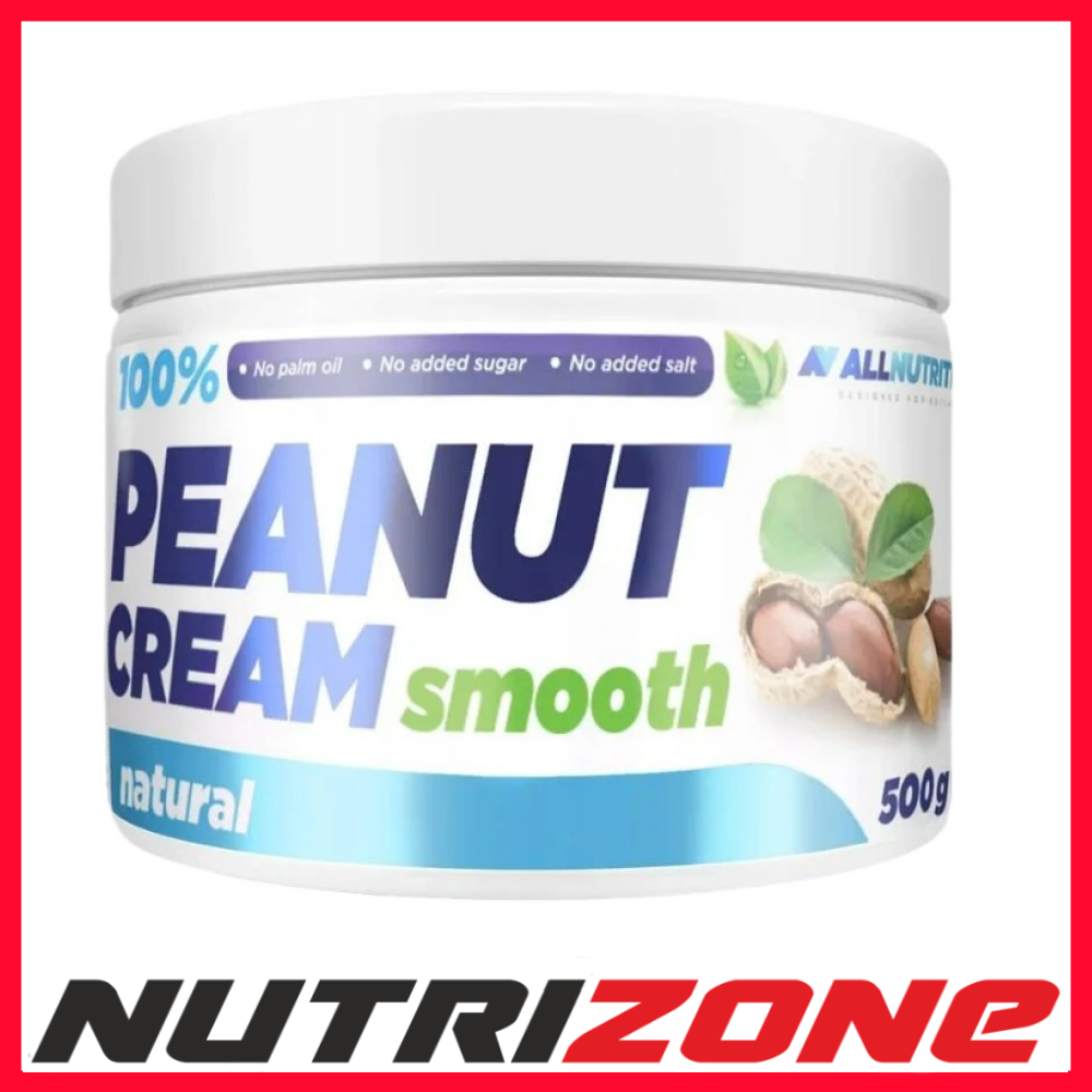 Allnutrition 100% Peanut Cream, Smooth - 500 grams