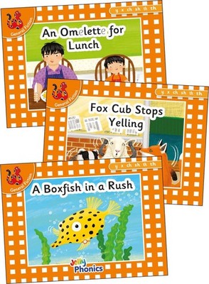 Jolly Phonics Orange Level Readers Set 6: in Precursive Letters (British English