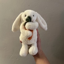 Jellycat Bashful Bunny Holding Carrot Mini Plush