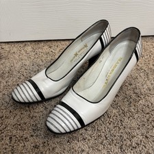 Vintage Neiman Marcus Maisonette Striped Leat...