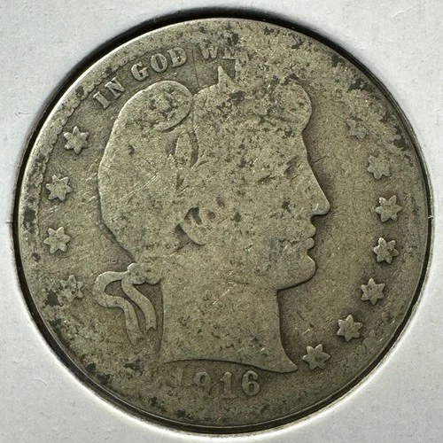 1916-D 25C Barber Quarter, Contains 0.1808oz of SILVER (88309)