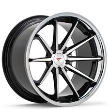 Black Machined With Chrome Lip Ferrada Wheels Fr4 20x9 Rims 4pcs D4
