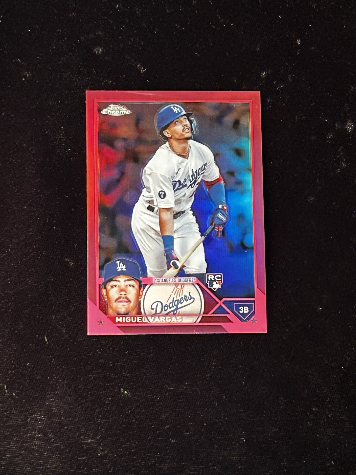 2023 Topps Chrome - Miguel Vargas #161 Pink Refractor (RC)