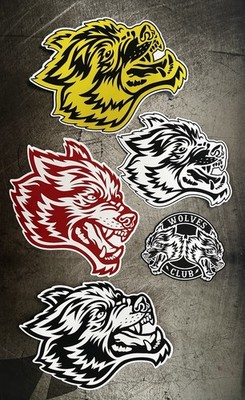 Wolves Club Sticker Set 5 Darc Sport SURF Decals Gym Sticker RVCA MMA King Kong
