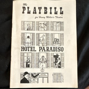 Hotel Paradiso Vintage Broadway Playbill (Jul 1957) Bert Lahr Angela Lansbury
