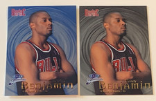 1998-99 Fleer Brilliants Corey Benjamin RC Base & Blue Parallel - Chicago Bulls