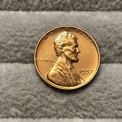 1957 Proof Lincoln Wheat Cent Penny Gem Proof