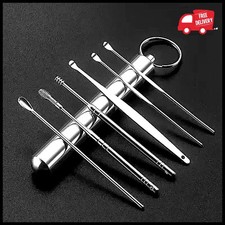 6 Piece Ear Cleaning Tool Set Portable Ear Pick Kit Reusable Earwax Removal Tool